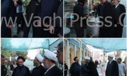 بازدید معاون فرهنگی سازمان اوقاف از موکب امامزاده باقر (ع) بیستون