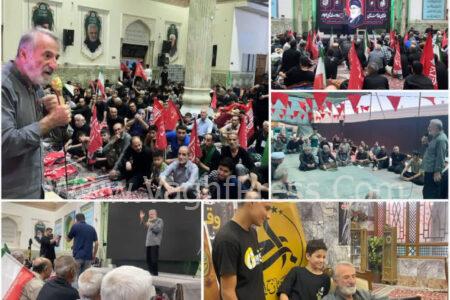 حضور هنرمند محبوب کشور، آقای ” مهران رجبی ” در مواکب سازمان اوقاف شهر نجف اشرف